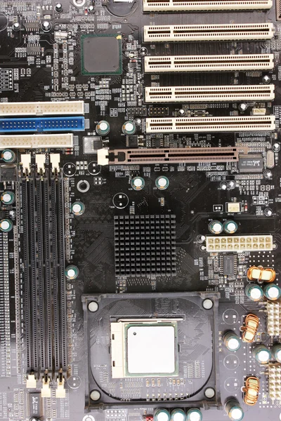 Modern electronic board. Motherboard close-up — Stock Photo, Image
