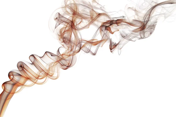 Fumo astratto isolato su bianco — Foto Stock