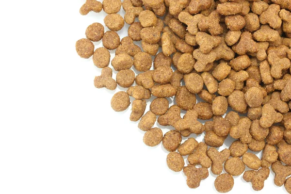 Dry cat food isolated on white — Stock Photo, Image