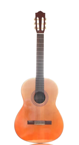 Retro guitar isolated on white — Stok fotoğraf