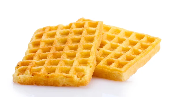 Belgium waffles isolated on white — Stock Photo, Image