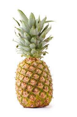 Beyaz üzerine izole edilmiş ananas