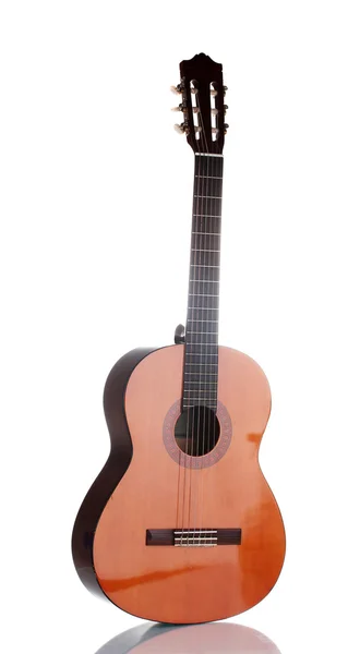 Retro guitar isolated on white — Stockfoto
