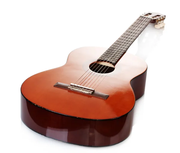 Retro guitar isolated on white — Stockfoto