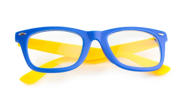 Hermosas gafas de color aisladas en blanco —  Fotos de Stock