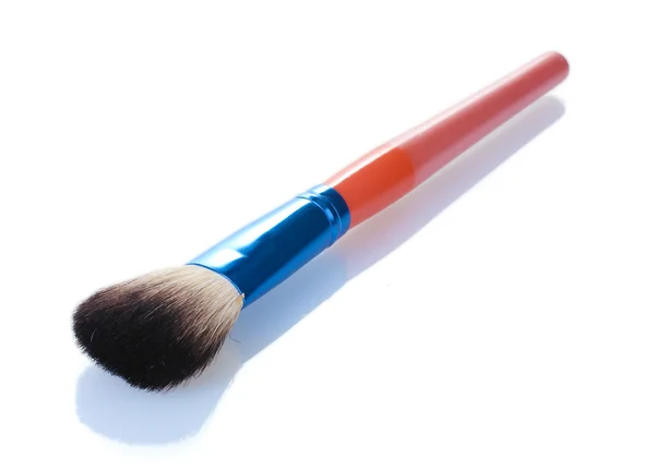 Make-up brush isolated on white — Stock Photo, Image