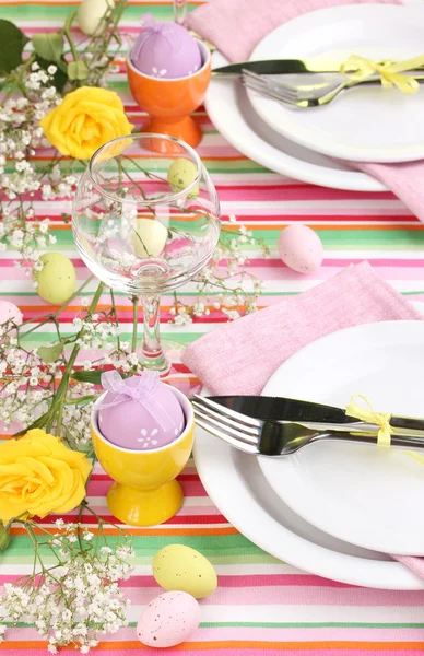 Velikonoční stůl — Stock fotografie