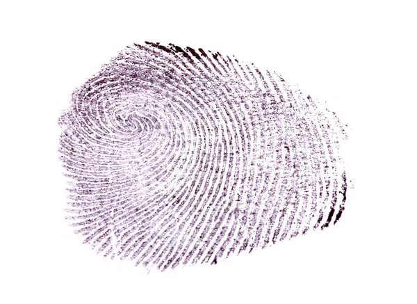 stock image Fingerprint isolated on white