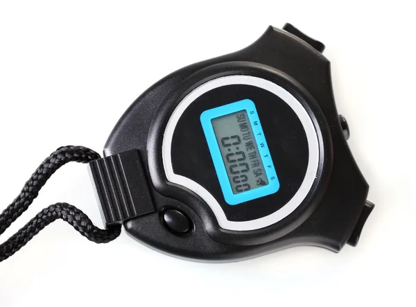 Electronic sport timer isolated on white — Stock Photo, Image