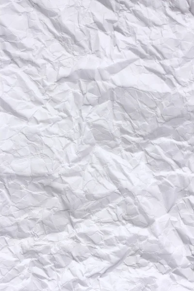 White crumpled paper closeup — Stock Photo, Image