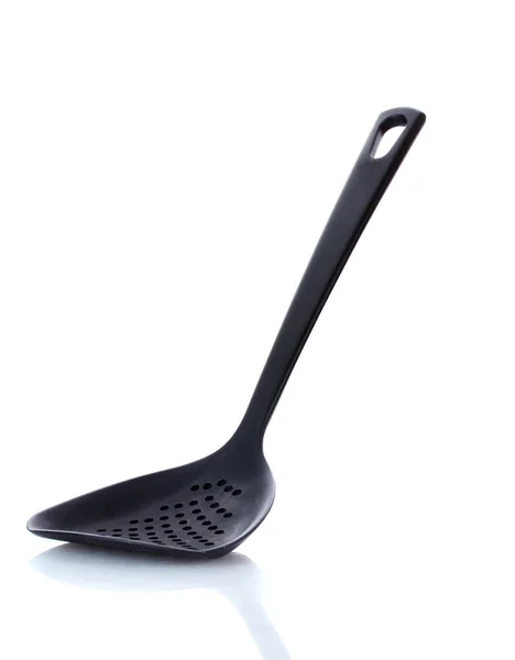 Black kitchen spatula isolated on white — Stock Photo, Image