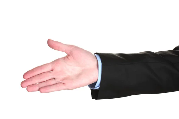 Businessman hand isolated on white — Stock Photo, Image