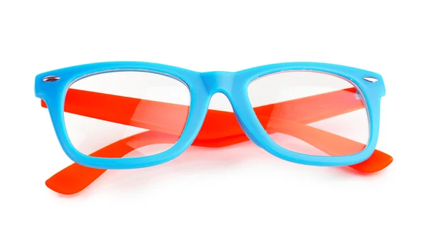 Belles lunettes de couleur isolées sur blanc — Photo