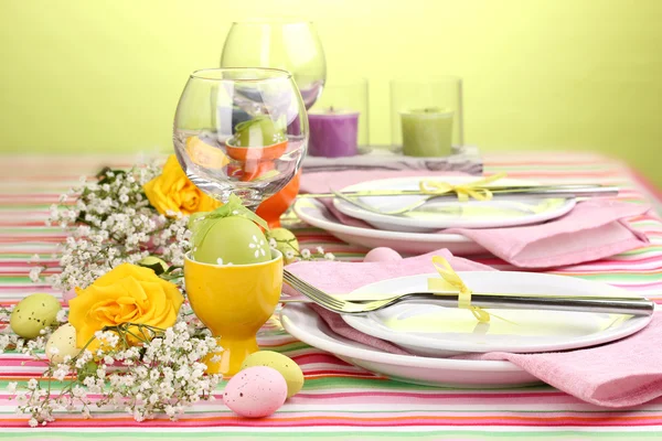 Velikonoční stůl — Stock fotografie