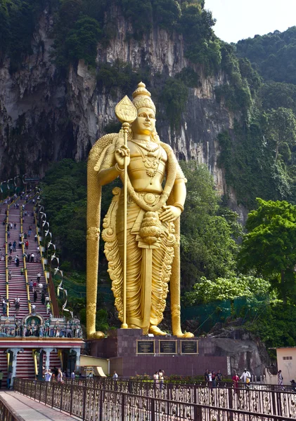 Murugan-Statue in den Batu-Höhlen, Kuala Lumpur — Stockfoto