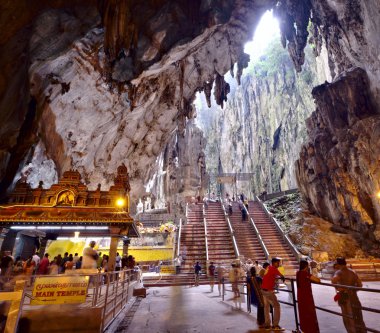 KUALA LUMPUR, MALAYSIA - MARCH 2012: Hindu temple in Batu Caves. clipart