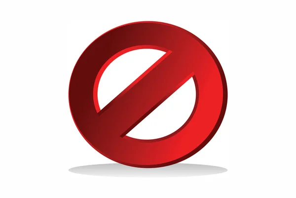 Proibição de ícone — Fotografia de Stock