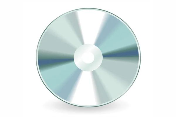Eine Fotografie einer isolierten CD ROM — Stockfoto