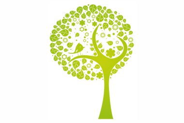 ağaçlar, beyaz zemin üzerine izole topluluğu