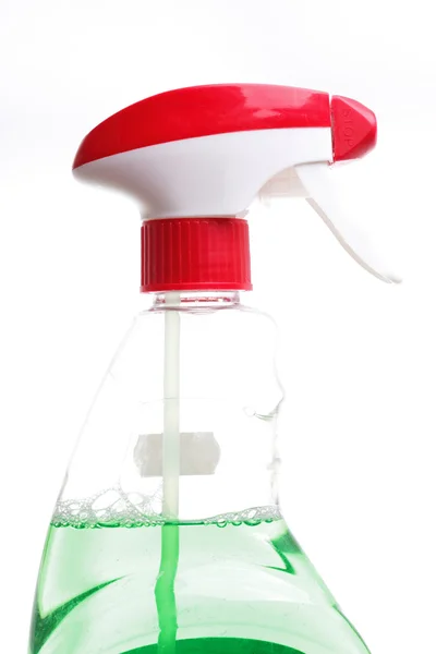 Dispensador de jabón líquido con gotas de agua — Foto de Stock