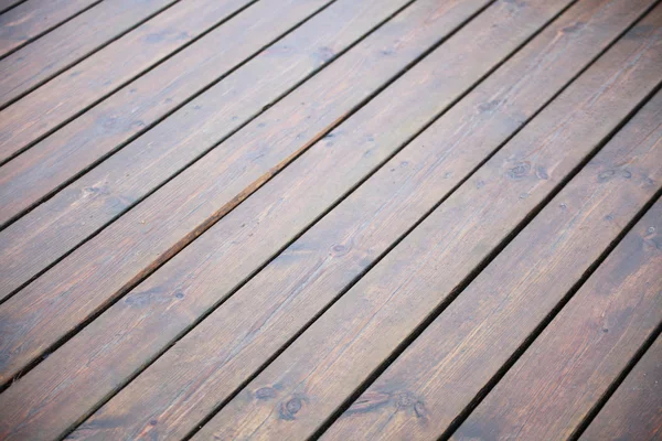 Madeira castanha na textura da chuva — Fotografia de Stock