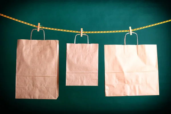Compras bolsas de regalo de papel — Foto de Stock