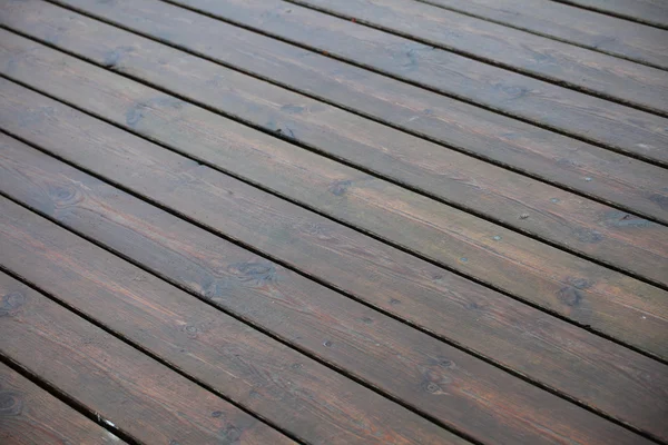 雨のテクスチャで茶色の木材 — ストック写真