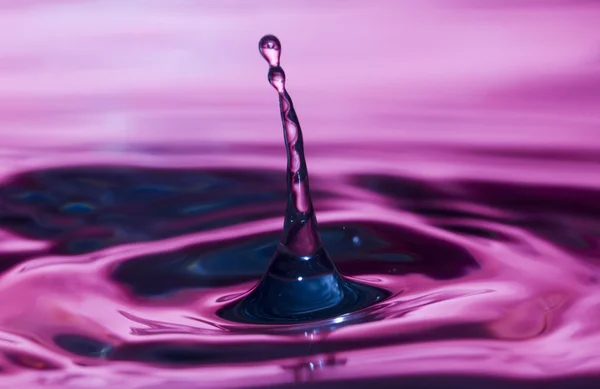 Purpurroter Wassertropfen — Stockfoto