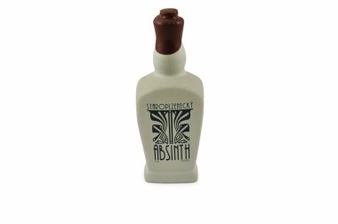 A bottle of real Czech absinthe clipart