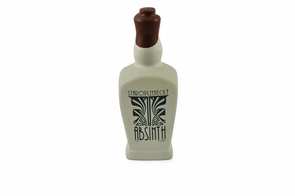 stock image A bottle of real Czech absinthe