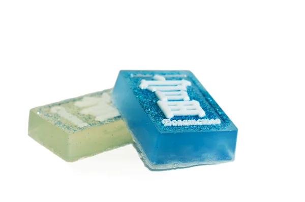 Soap with Japanese characters — Stock Photo, Image