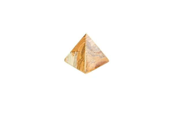 Small red brick four-sided pyramid souvenirs — Stock Photo, Image