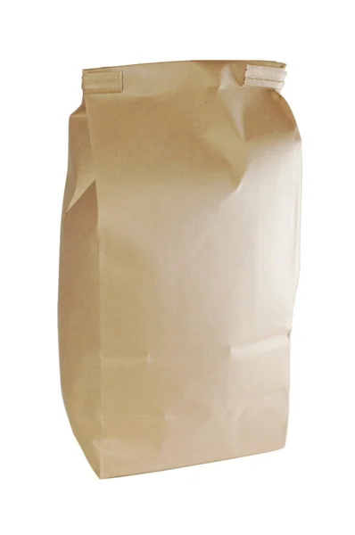 Beige paper bag — Stock Photo, Image