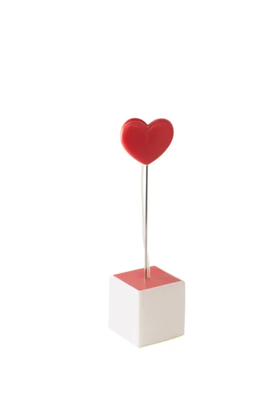 stock image Holder for photos and notes in the form of a heart