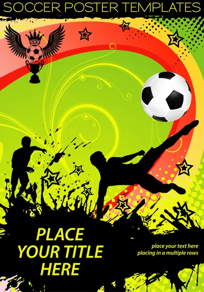 Футбольний плакат — стоковий вектор