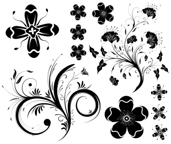 Collect flower background — Stock Vector