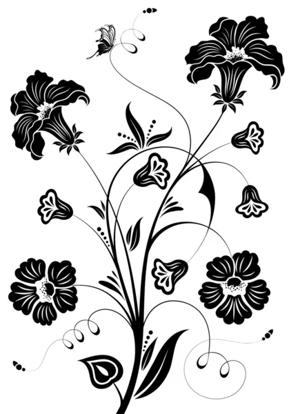 การออกแบบดอกไม้ — ภาพเวกเตอร์สต็อก