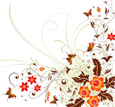 Flower background clipart