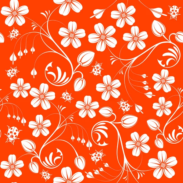 stock vector Flower seamless pattern