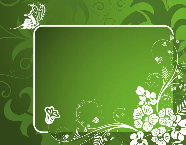 Cadre fleuri — Image vectorielle