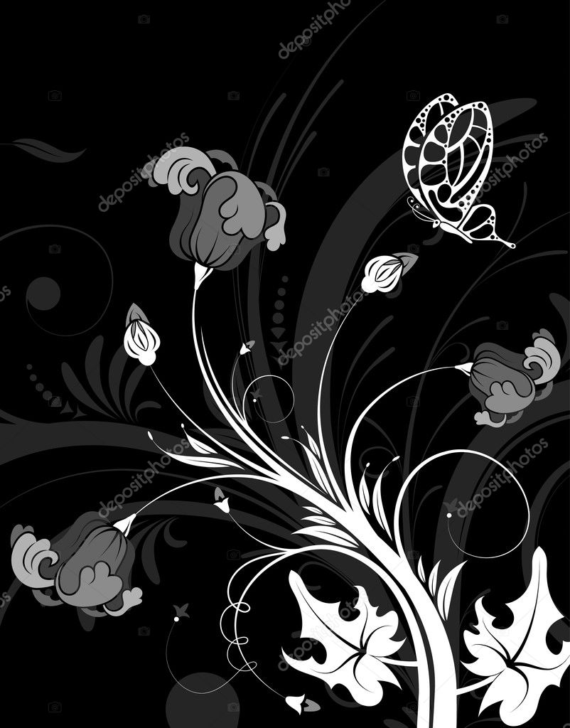 Fondo De Flores Vector Gráfico Vectorial © Talexey Imagen 8003917 