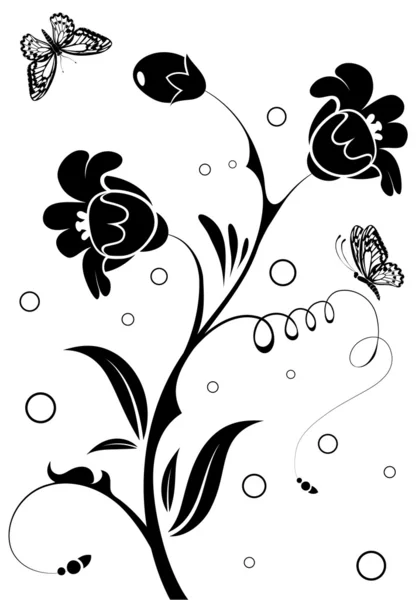 Floral Ornament — Stock Vector
