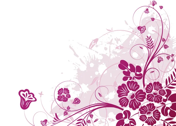 Grunge Floral background — Stock Vector