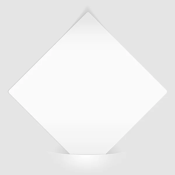 Feuille de papier blanc montée dans la poche — Image vectorielle