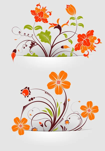 Collect Flower — Stock Vector