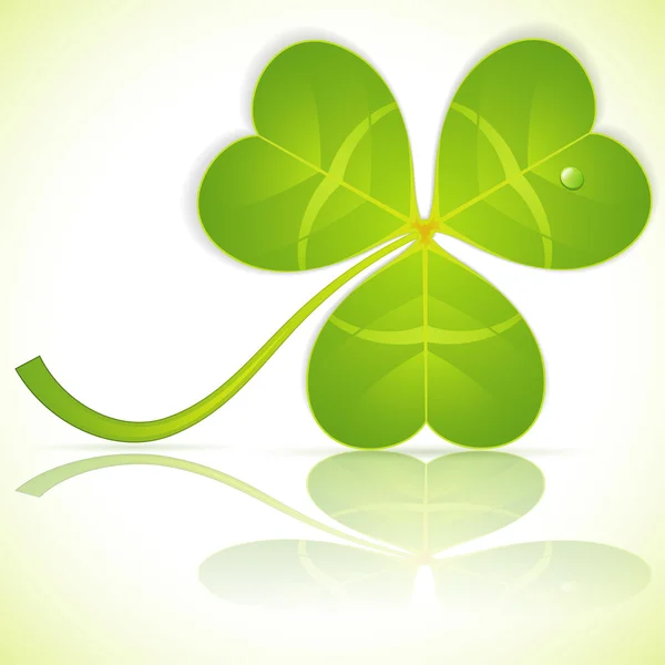 Leaf Clover on St. Patrick's Day — Stock Vector