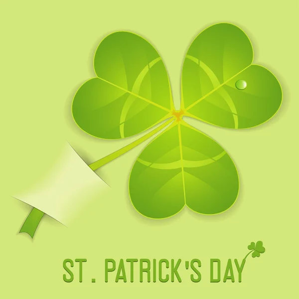 Leaf Clover på St Patrick's Day — Stock vektor