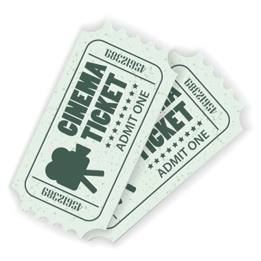 Set Cinema Ticket clipart