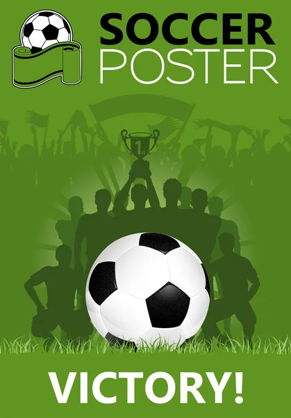 Футбольный плакат — стоковый вектор