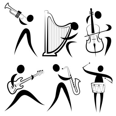 Musician symbol clipart